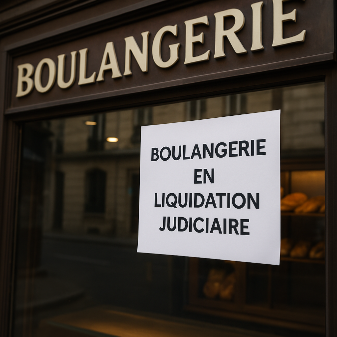 Boulangerie en liquidation judiciaire avec procédure et reprise
